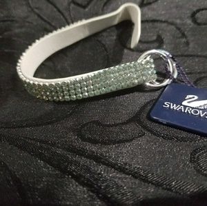 Swarovski crystal leather bracelet